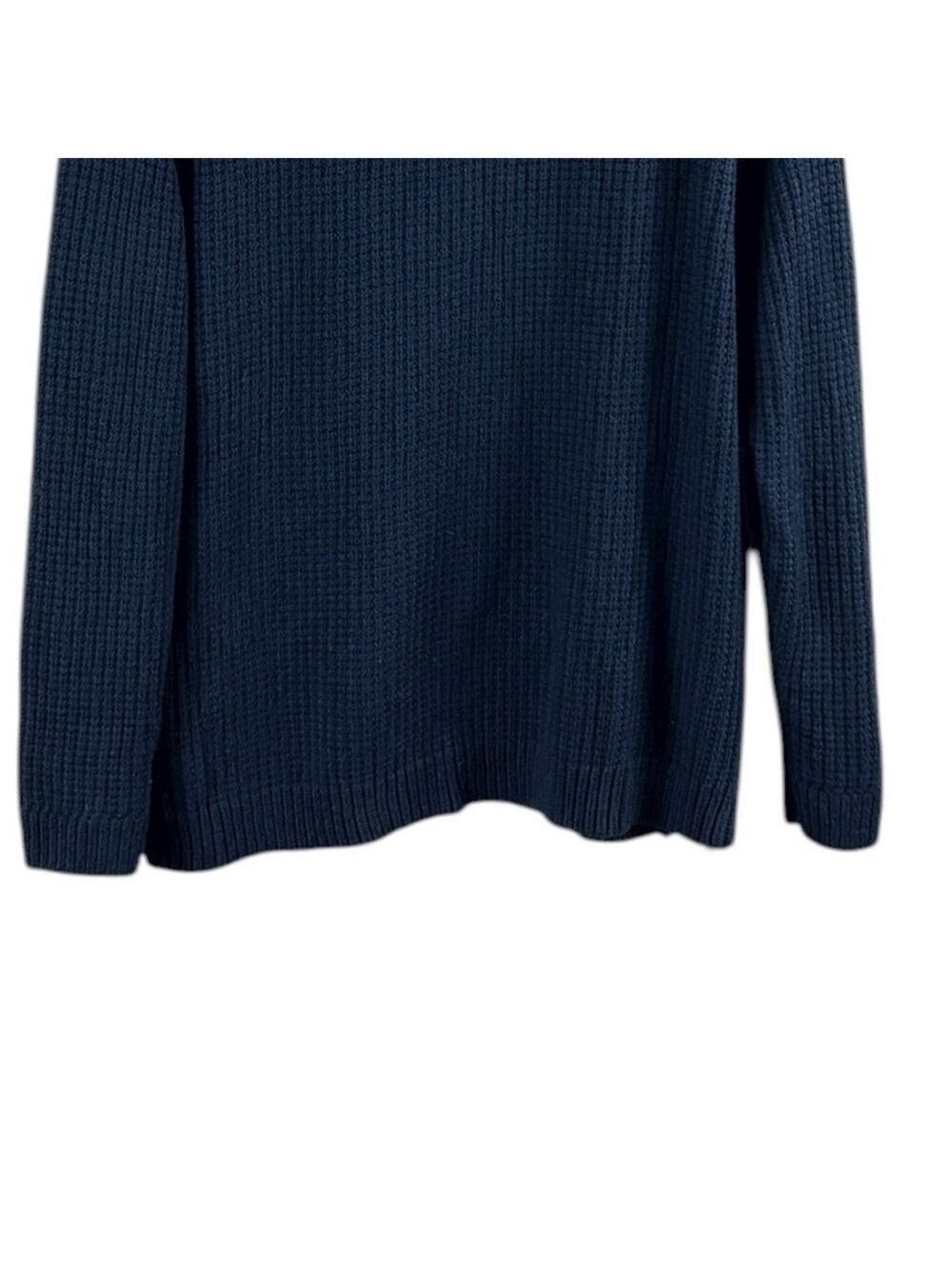 Athleta Borealis Cowl Neck Chunky Wool Knit Side Zip Sweater Size XL - Picture 9 of 9